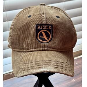 Aigle 1853 Brown Corduroy Baseball Cap - L/XL
